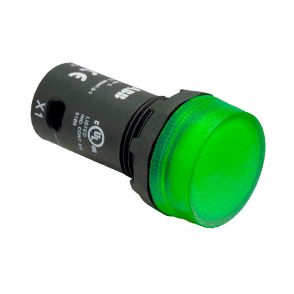 PILOTO VERDE 22MM LED 110/130VDC CL-515G