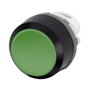 CABEZAL P/PULSADOR LUMINOSO RASANTE VERDE 22MM S/AMPOLLETA